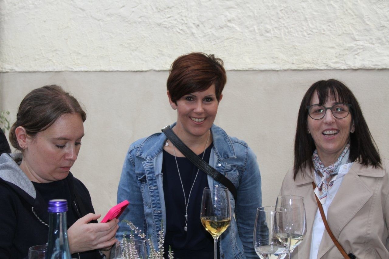 So viel Freude: Gerlinde, Monika und Eileen. 