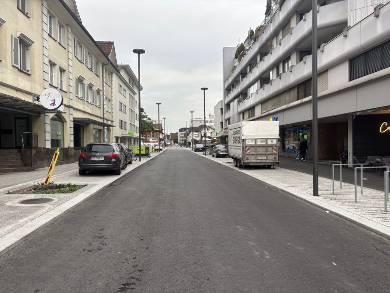So sieht die neue Moosmahdstraße in Dornbirn aus