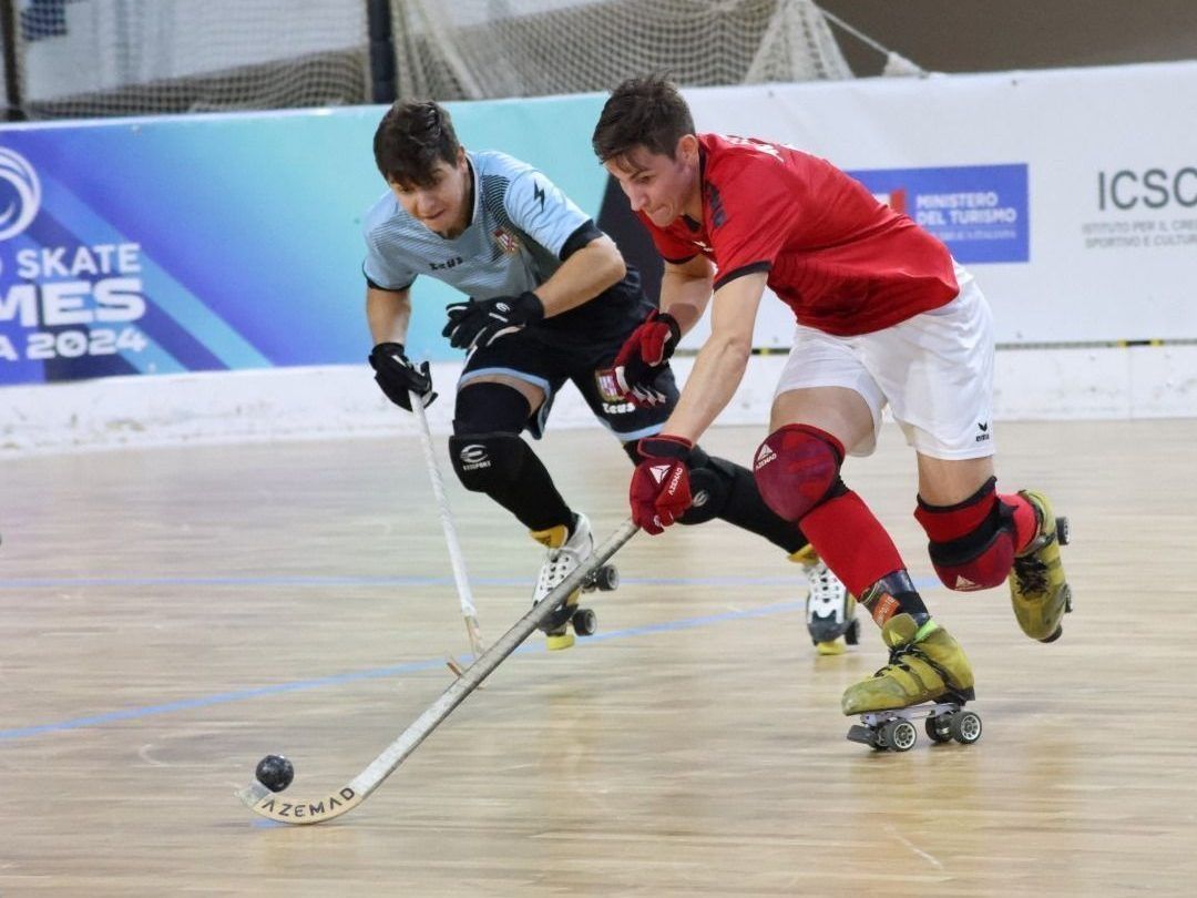 Österreichs Rollhockey Nationalmannschaft bei der WM 2024 in Italien Novara