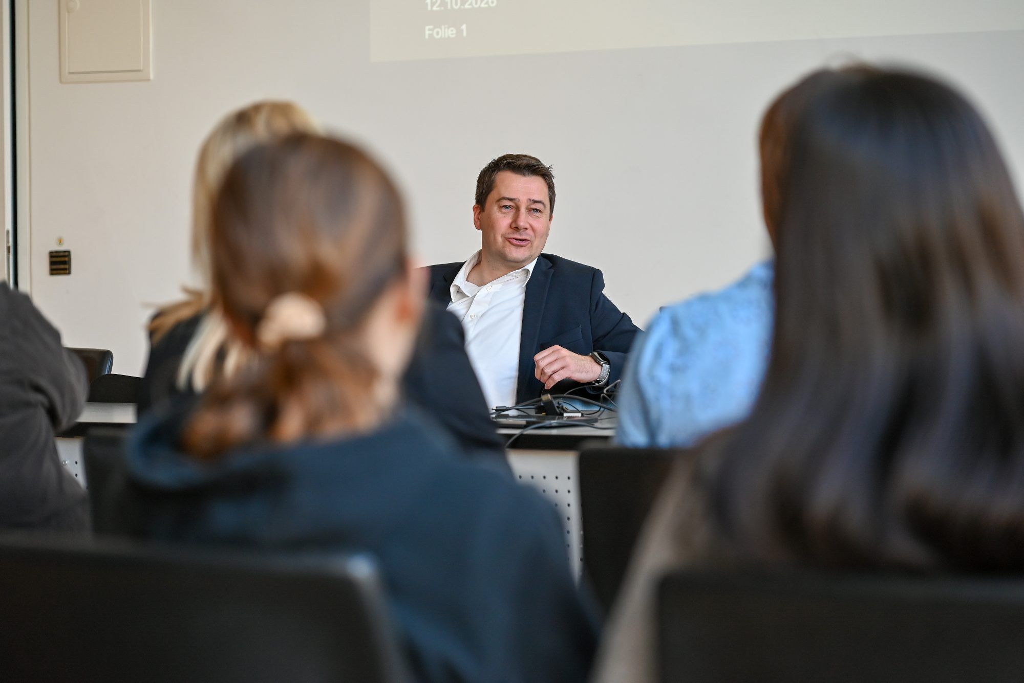 Bürgermeister Patrick Wiedl erzählte, wie er in die Politik fand.