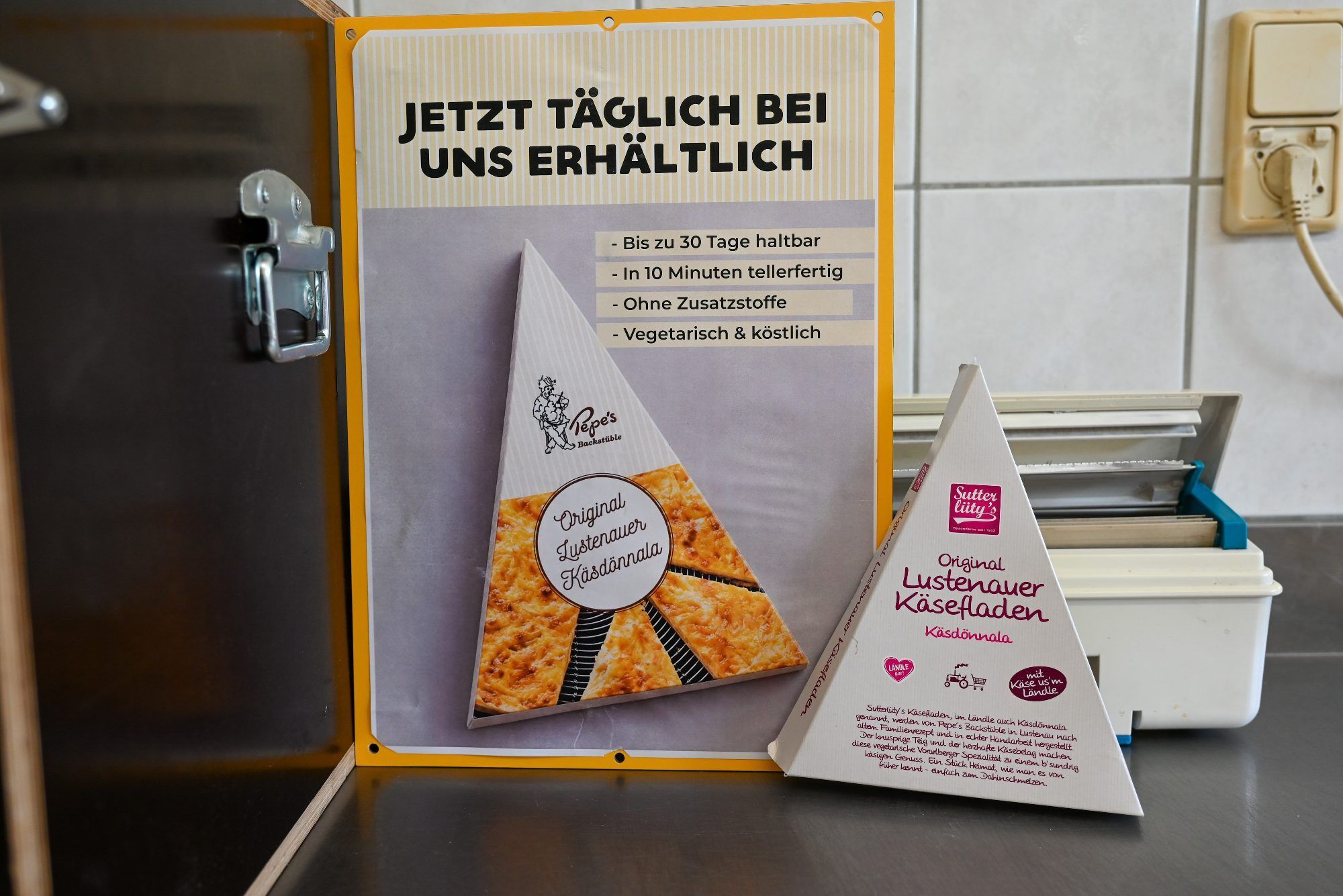 Pepes Käsdönnala sind auch bei Sutterlüty erhältlich.