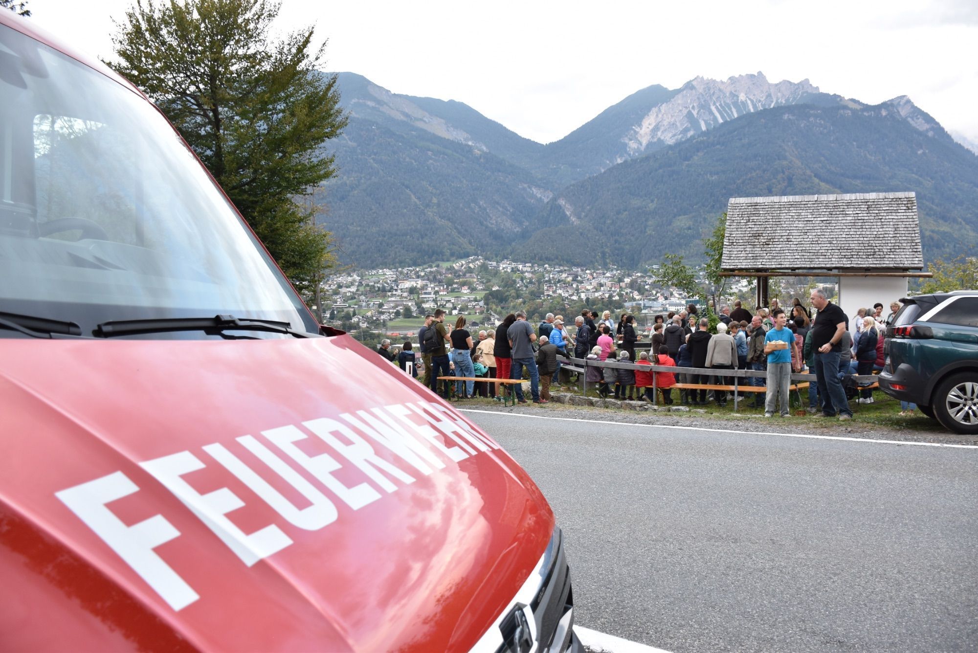 Die Feuerwehr Bürs leistete einen großen Sicherheitsbeitrag bei der Feier.