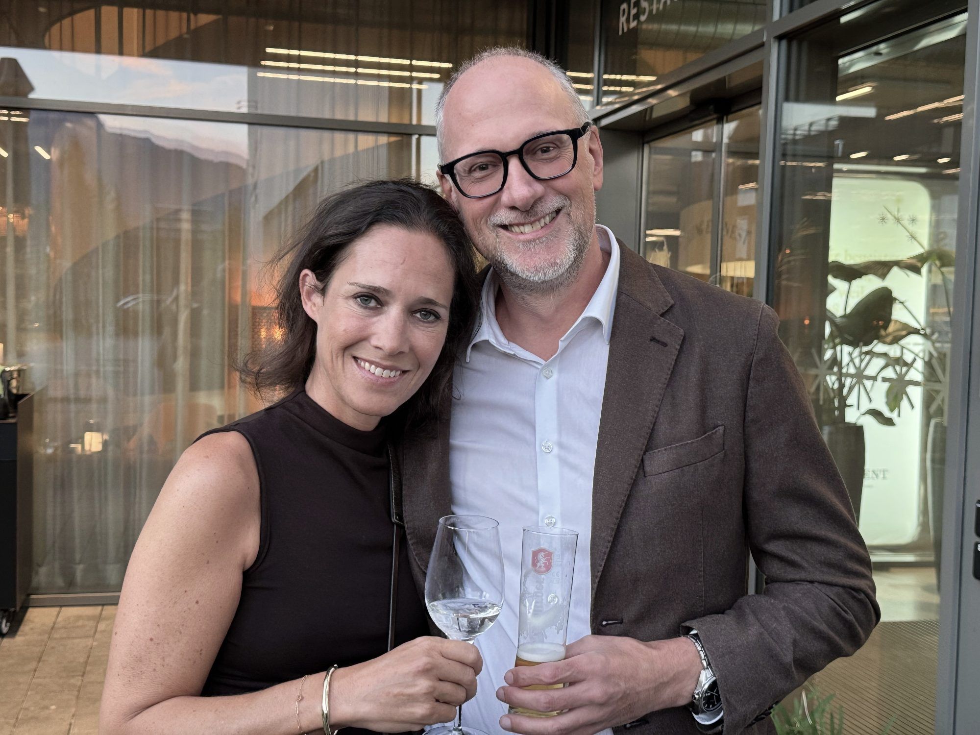 Unter den Gästen: Medizinerin Veronika Bickel mit Richard.