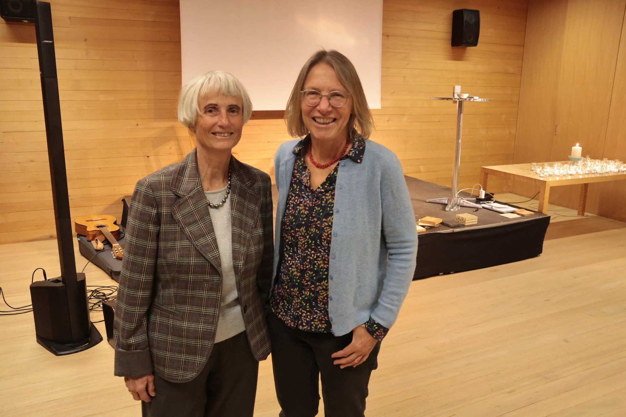 Unterstützerin Jutta Gnaiger-Rathmanner und Juliane Alton.