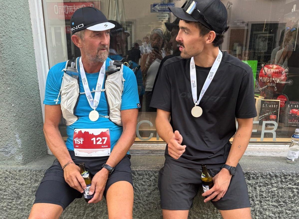 Nach dem Marathon gab es ein Vater-Sohn Update. Privat