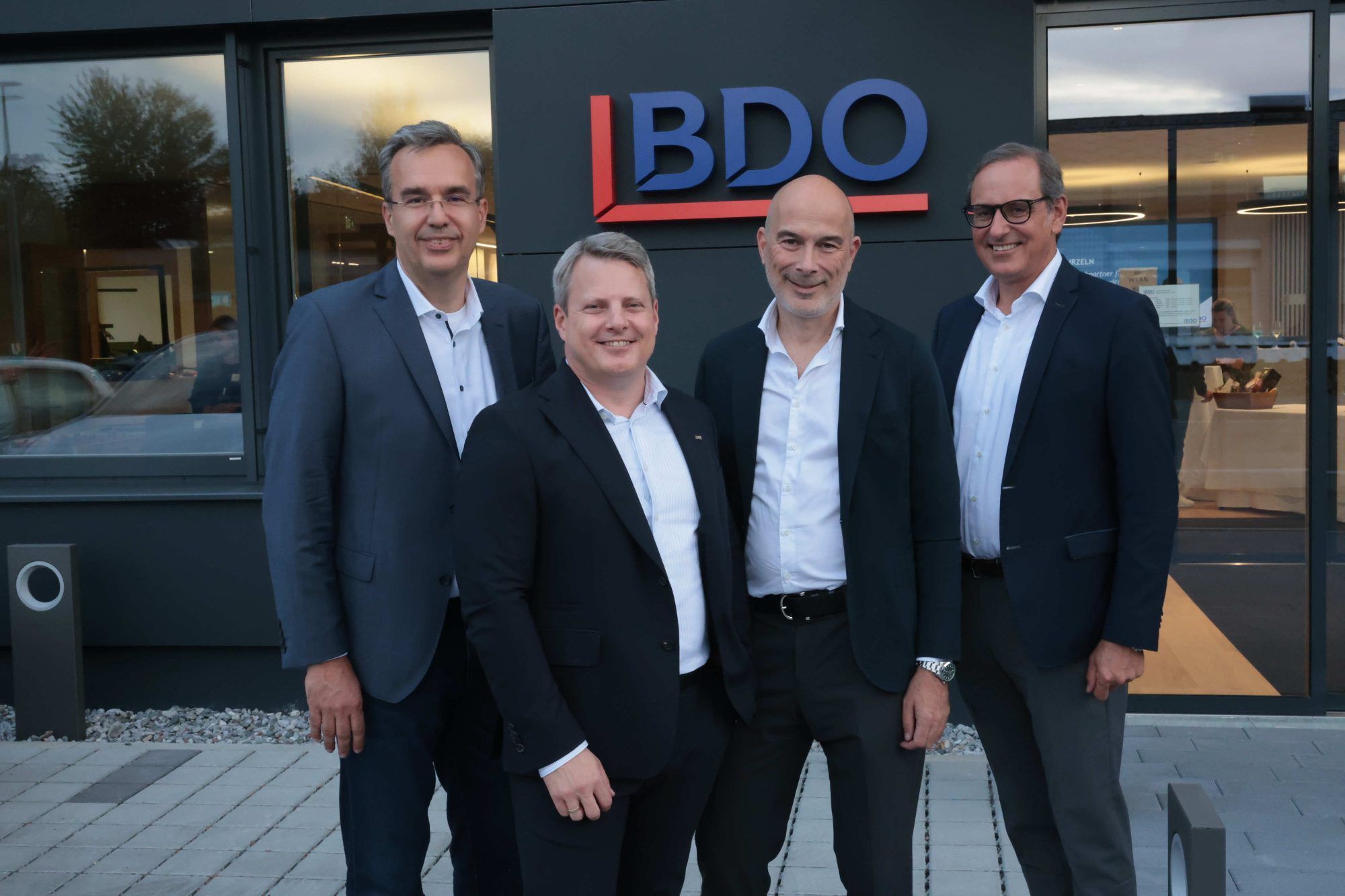 Die BDO-Partner Marcus Bartl (Executive Board), Christian Gersgrasser (Schlins), Peter Pilz (BDO Österreich) und Michael Grahammer (BDO Lustenau).
