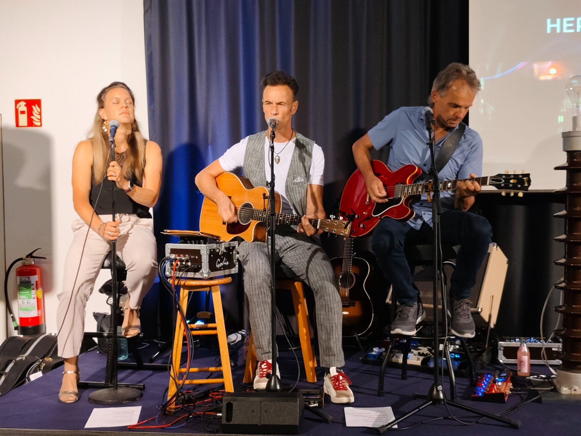 Musikalisch begleitet wurde die Eröffnung des Elektromuseums 2.0 von Wolfgang Frank und Friends.