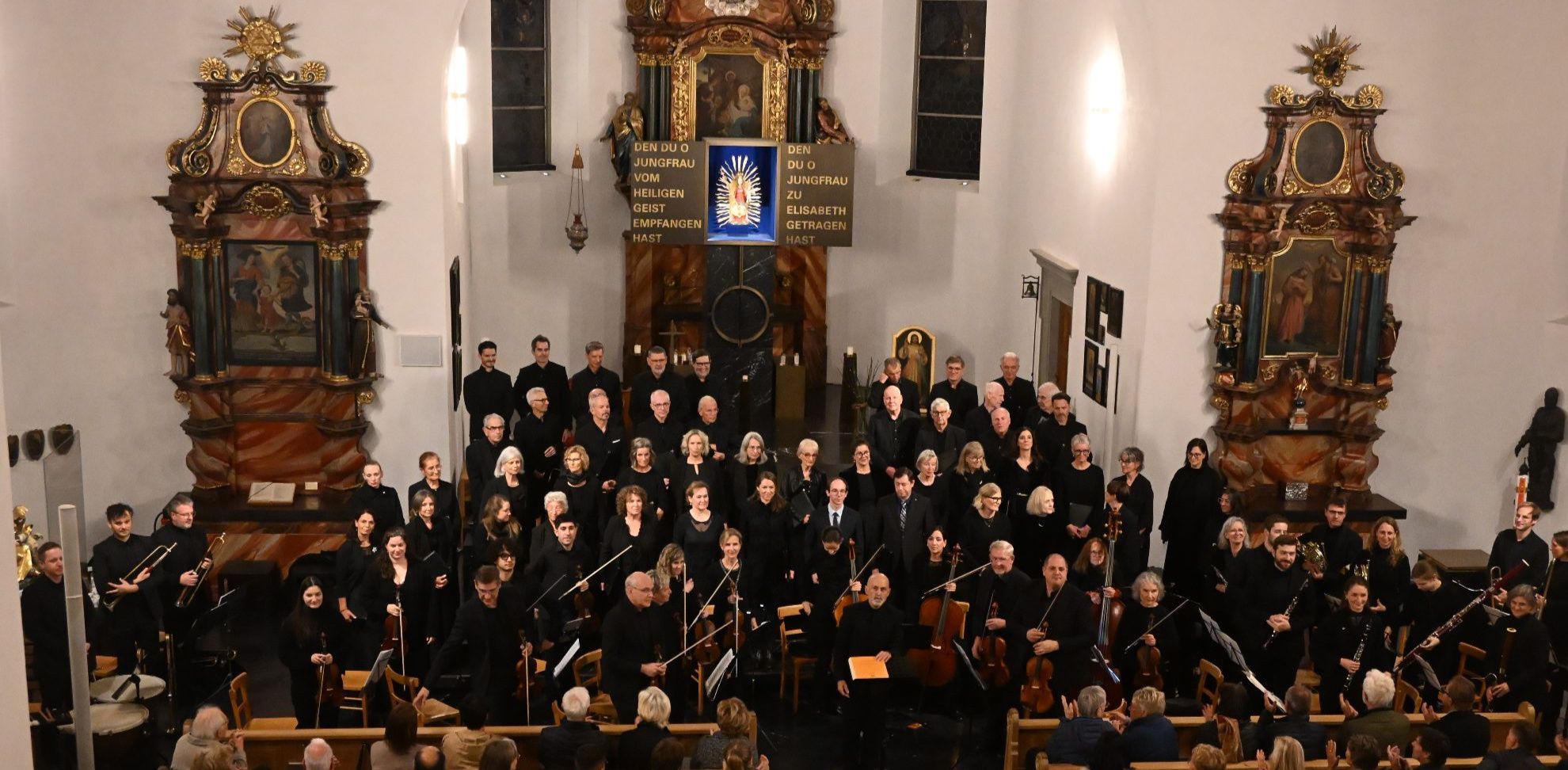 Projektchor und Orchester Maria Bildstein musizierten unter Benjamin Lack.
