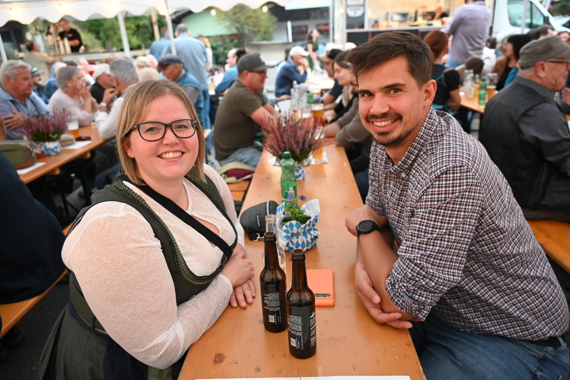 Marina und Florian genossen das Fest.