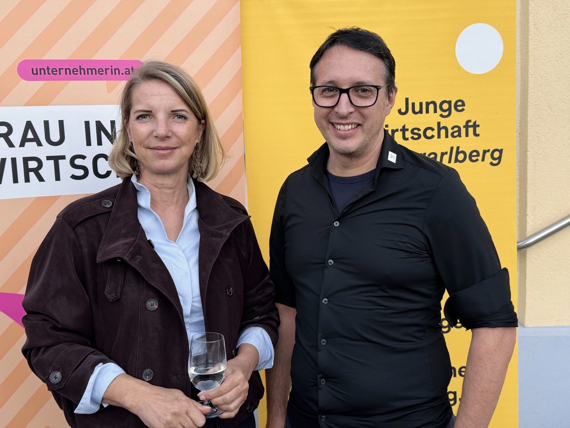 Landtagsabgeordnete Gerda Schnetzer-Sutterlüty und Architekt Philip Mayer.
