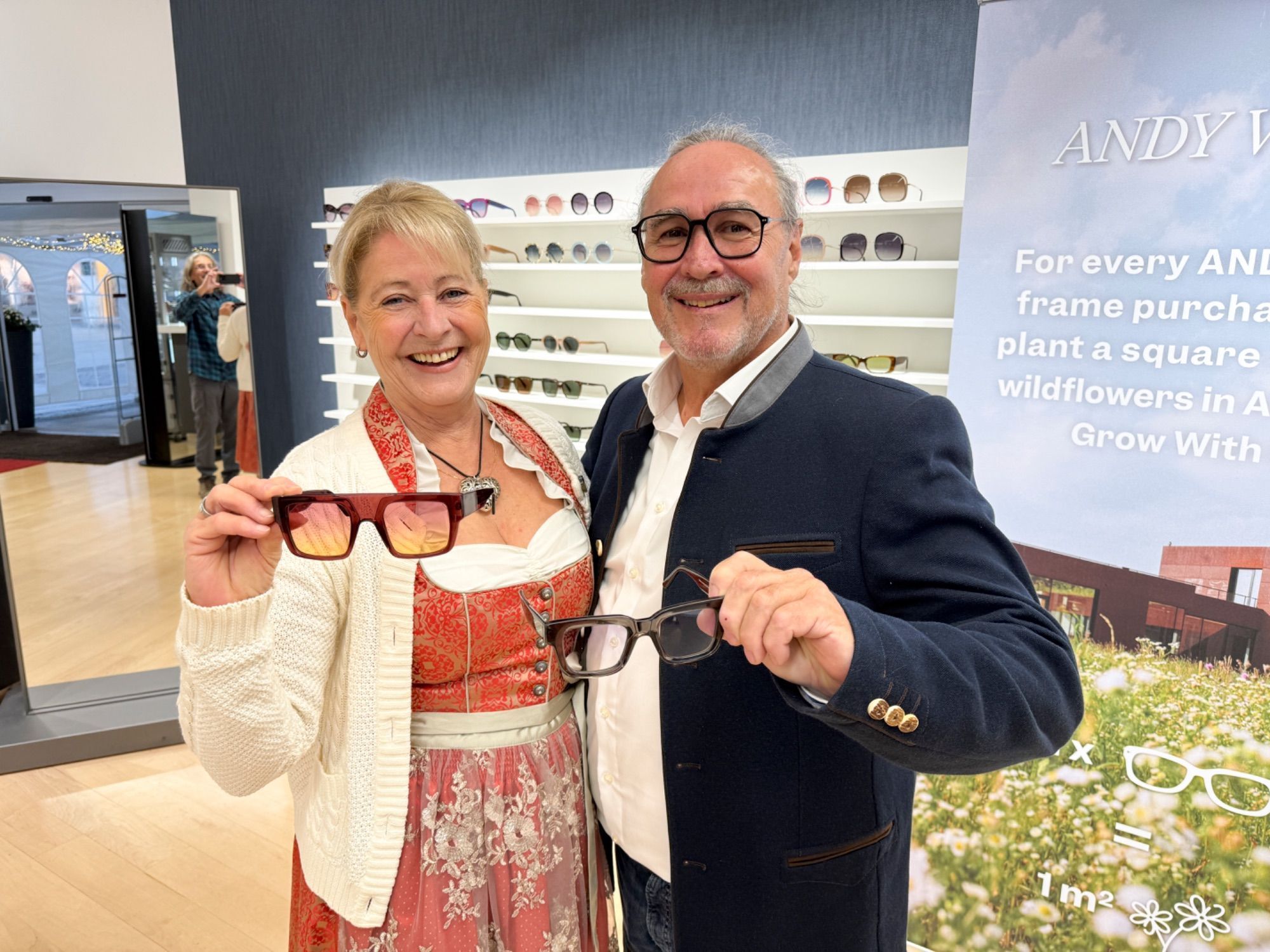 Gisela Franz und Peter Mentin fanden passendes zum Outfit