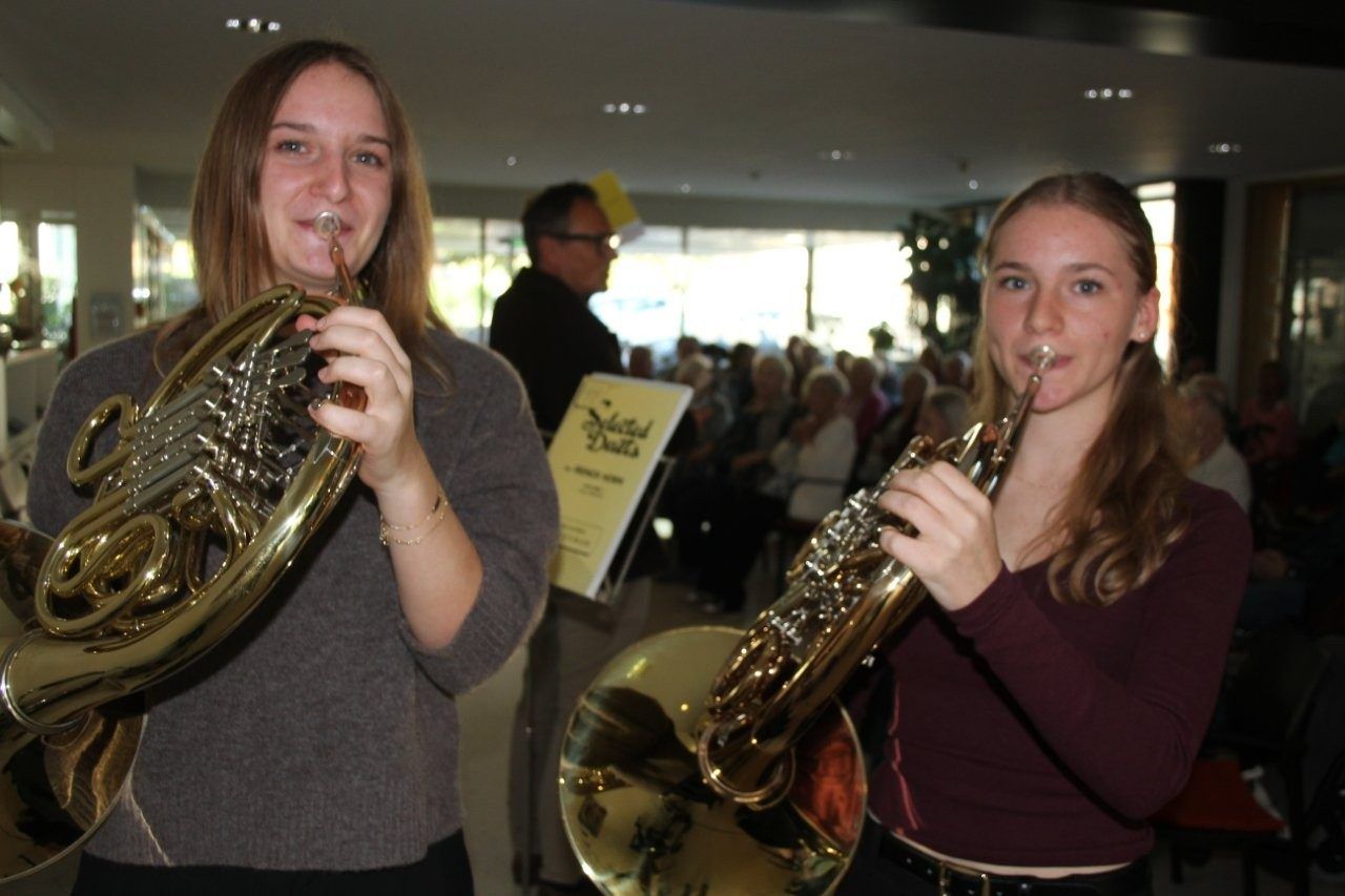 Geschwister Johanna und Daniela Acker spielten groß auf.