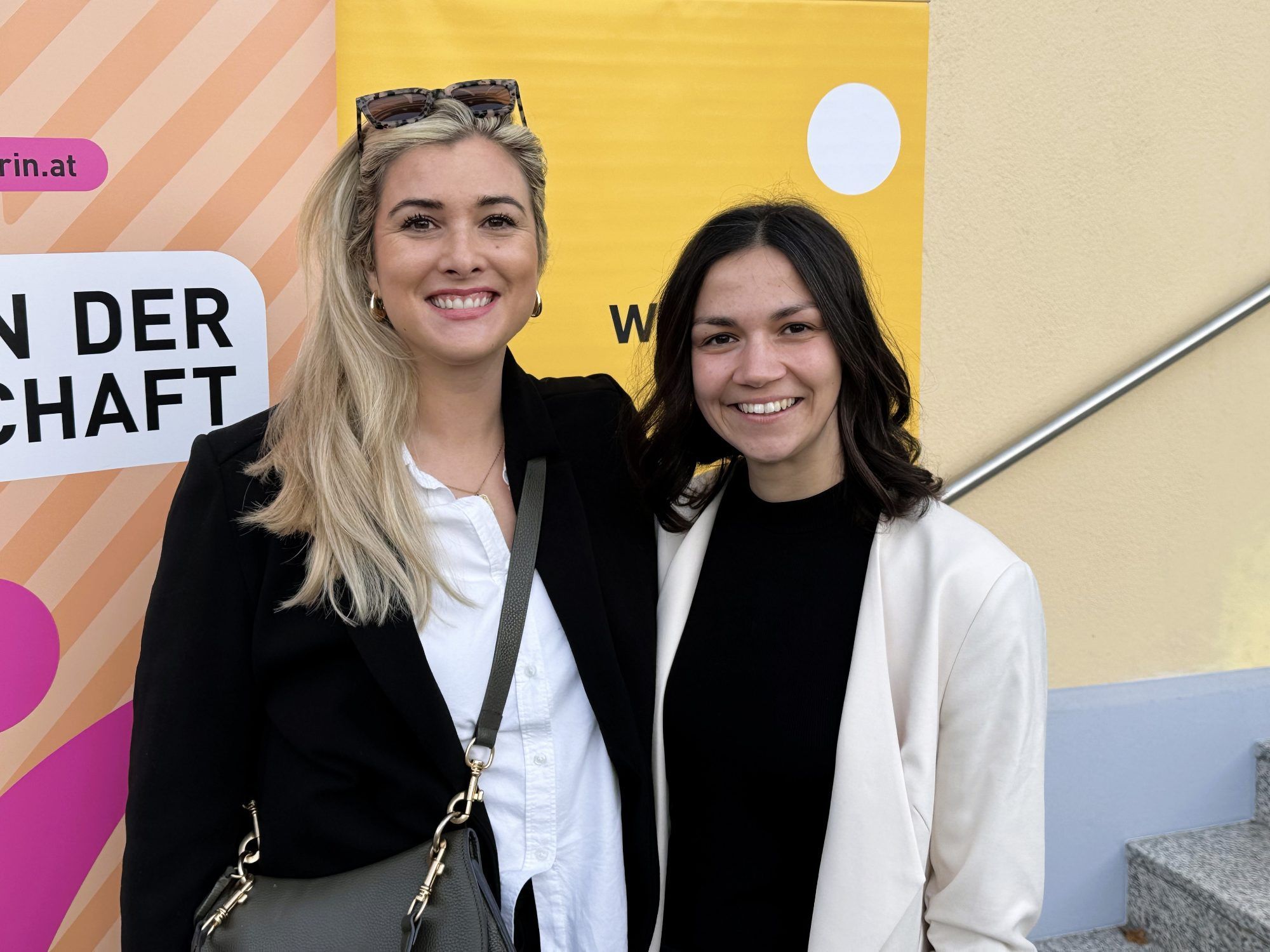 Linda Meixner (Vorstand Junge Wirtschaft) und Constanze Reichetzer (Junge Wirtschaft).