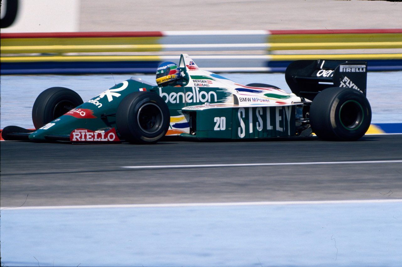Gerhard Berger im Benetton-BMW Turbo, seine zweite volle Saison 1986
