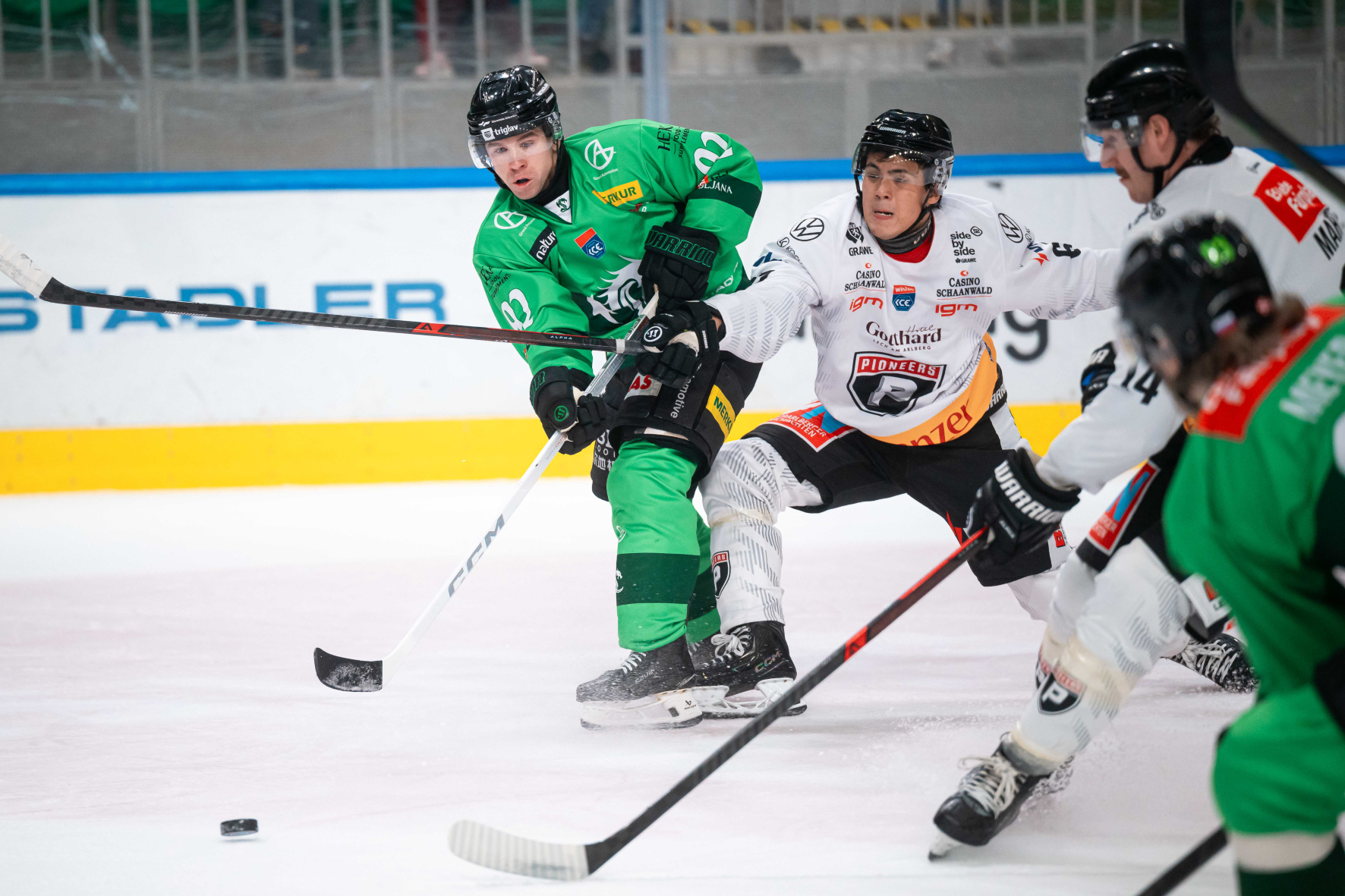 Von der ersten Minute an waren Oliver Lam und die Pioneers gegen die Slowenen chancenlos.
