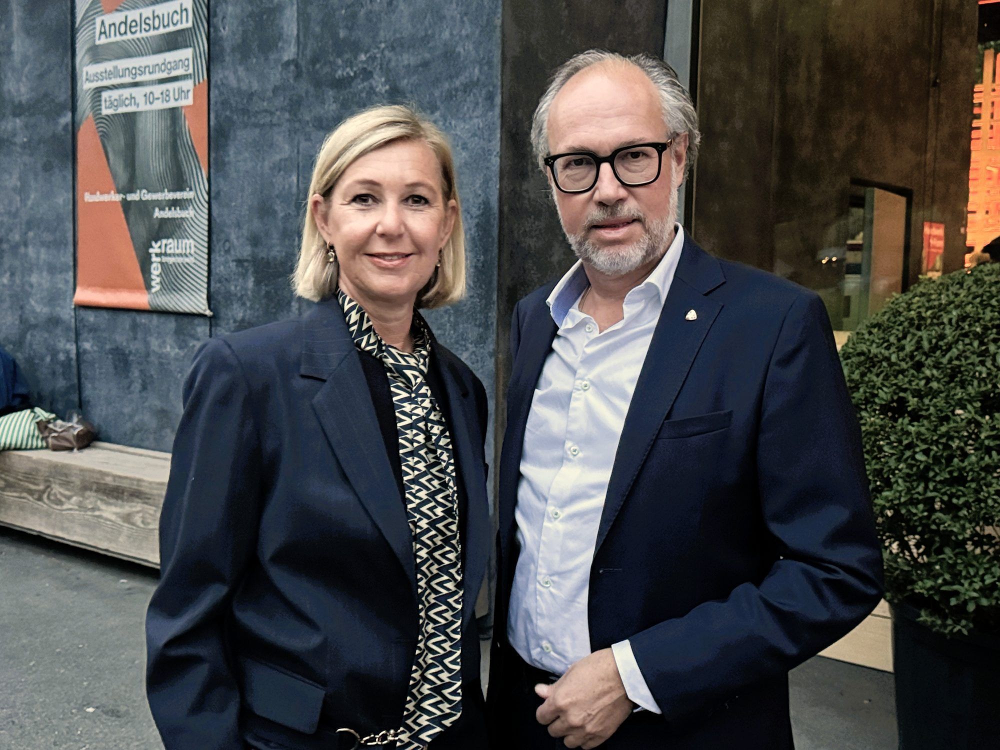 Unter den Gästen: Anna Claudia und Markus Strolz.