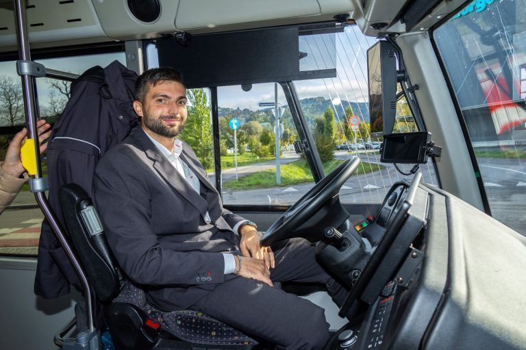 Selbstfahrender Bus in Wolfurt: Das sagen die ersten Mitfahrer