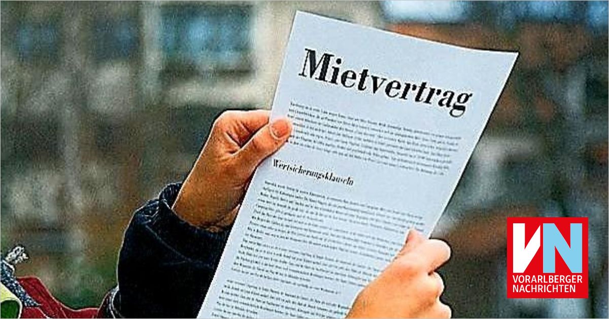 Entlastung für Mieter: Mietvertragsgebühr ist Geschichte - Vorarlberger ...