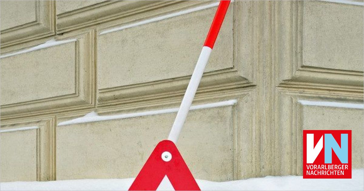 Warnschild „Vorsicht Dachlawine!“ – 300 X 200 Mm, 1,5 Mm Stark, Extrem Stabil
