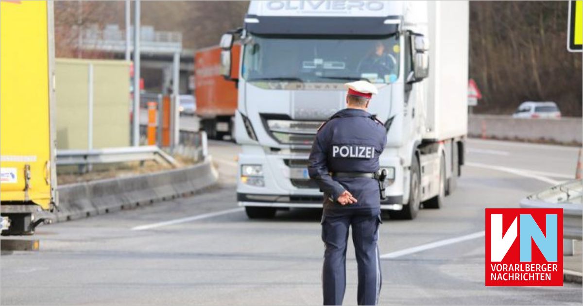 Lkw-Fahrer saß 25 Stunden ohne Pause hinter dem Steuer - Vorarlberger
