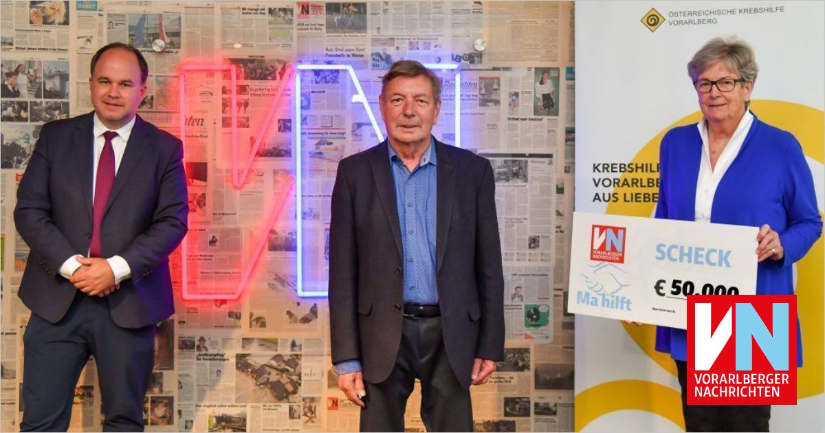 VN-Leserfamilie unterstützt Krebshilfe mit 50.000 Euro - Vorarlberger